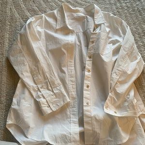Aritzia Wilfred Free Oversized Button Down Size Small